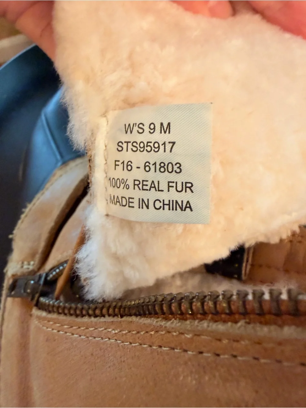 Sperry Saltwater Misty Duck Boot Thinsulate Real FUR Lined Leather Women’s 9